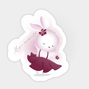 Magic moments bunny character Sticker
